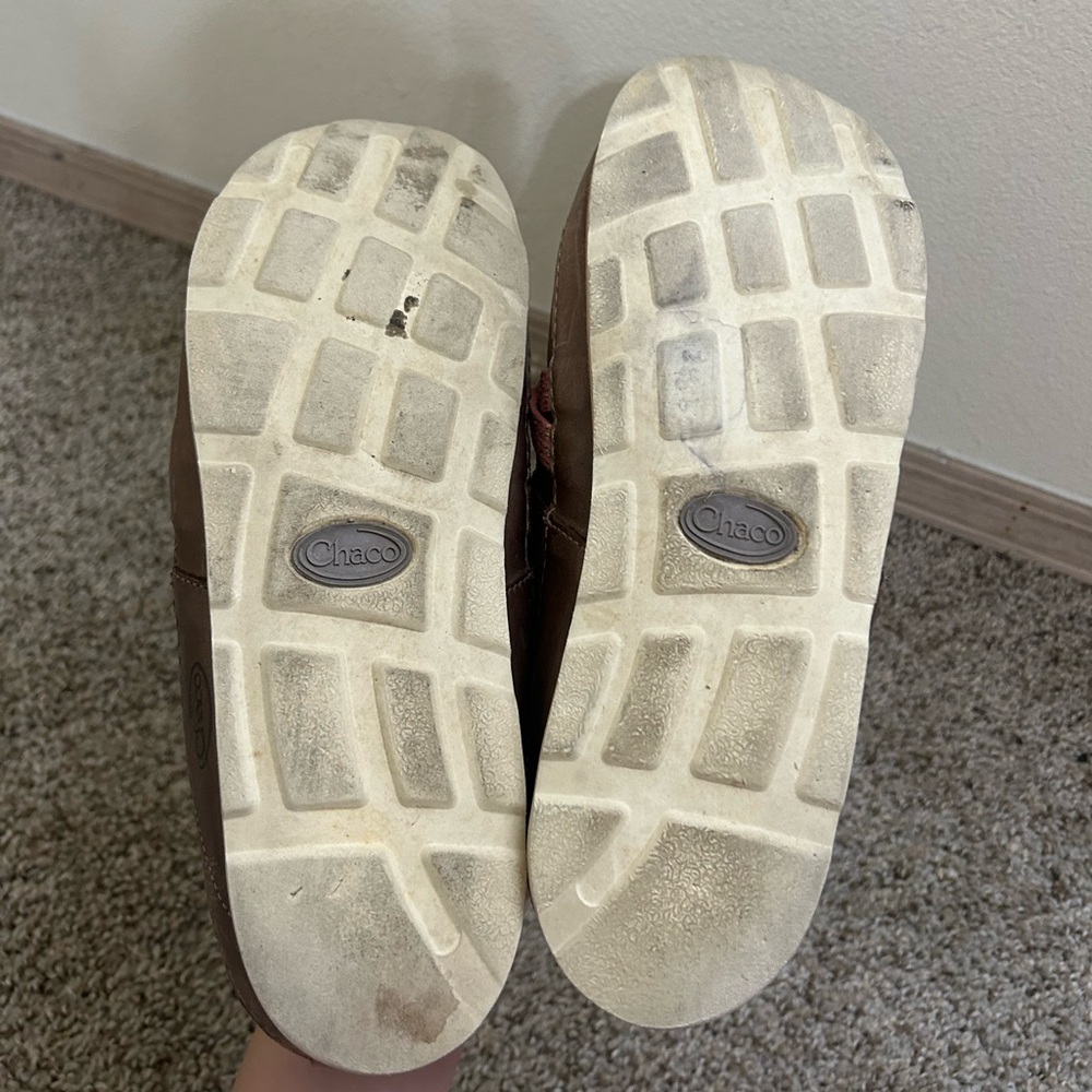 Chaco Women's Harper Casual Lace Shoes Soft Nubuck Caribou Leather Size 10 Brown - Picture 12 of 13
